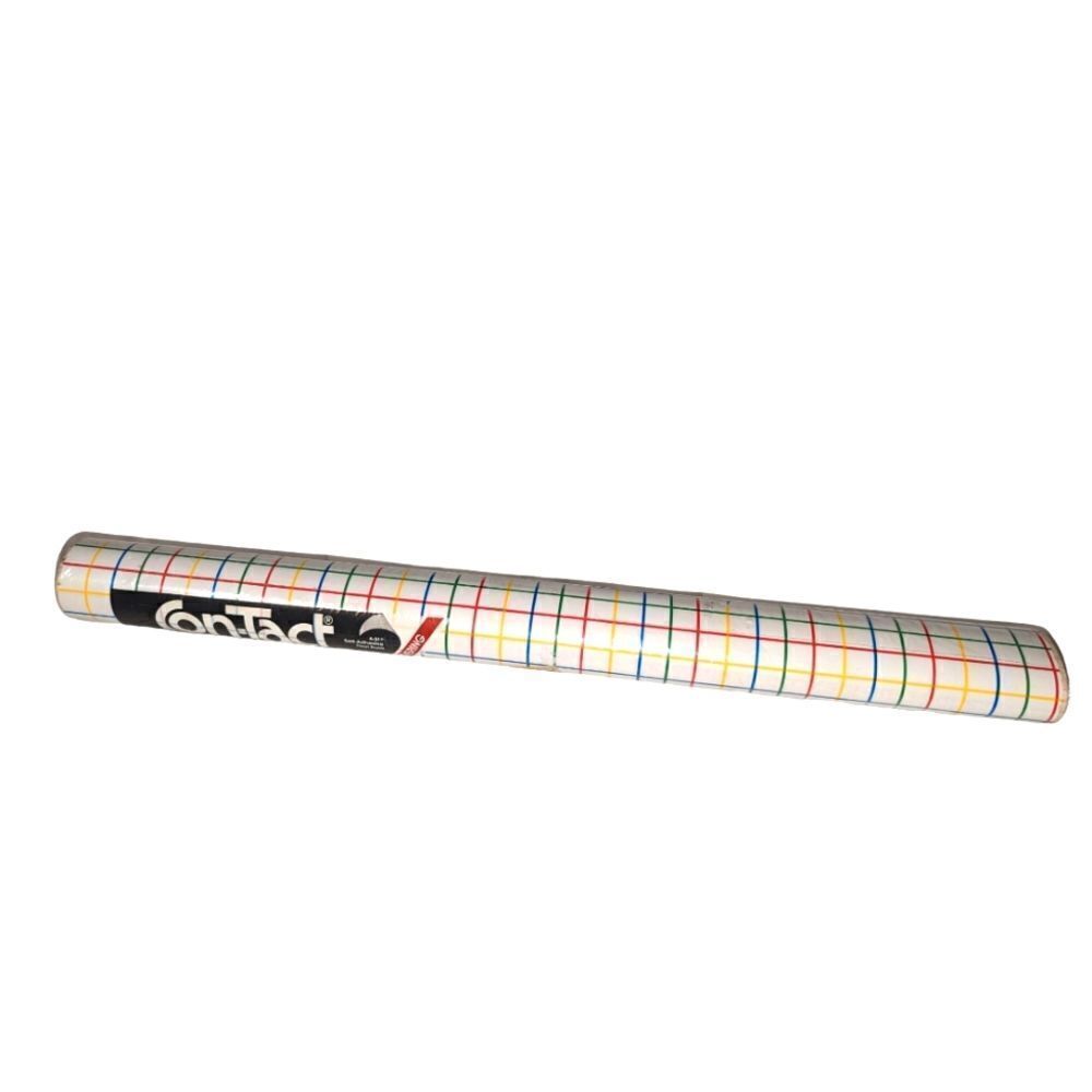Vintage 80s rainbow striped‎ contact paper NIP